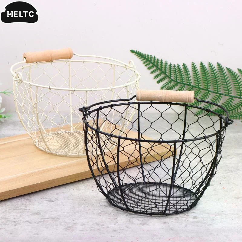 سلة بيض معدنية مستديرة مع مقبض - مراجعة Food Storage Kitchen وسعره