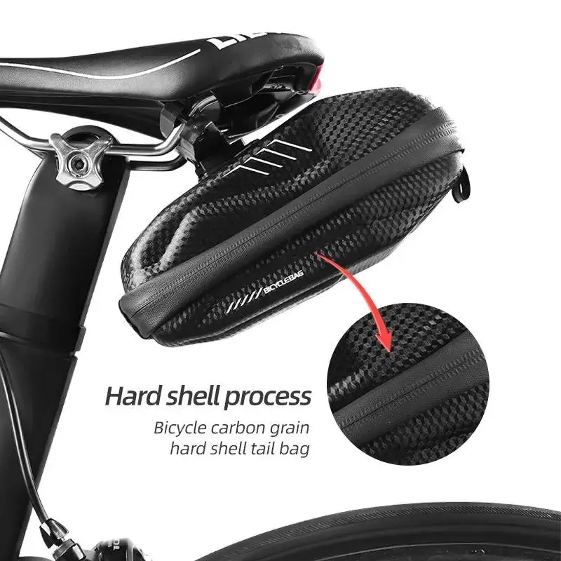 X-TIGER Bicycle Bag Waterproof Bicycle Seat Large Capacity Hard Shell Durable 3D Bicycle Bag MTB Bicycle Bag Bicycle Accessories