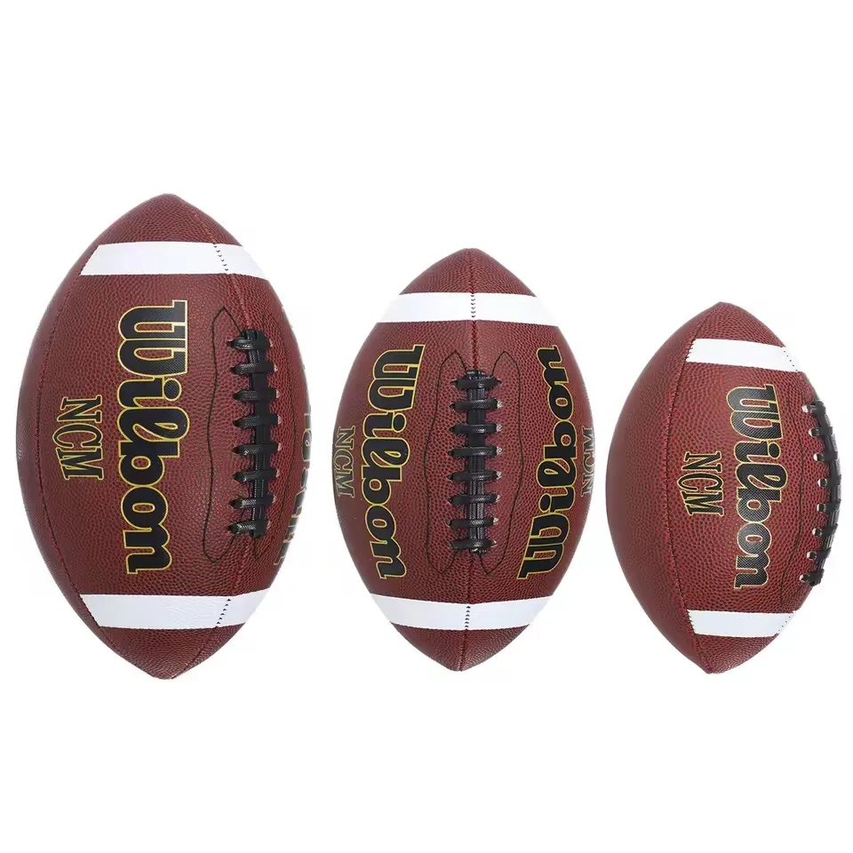 

1 Pcs American Football Standard Rugby Ball for American Football Training Game Size 3 Size 6 Size 9