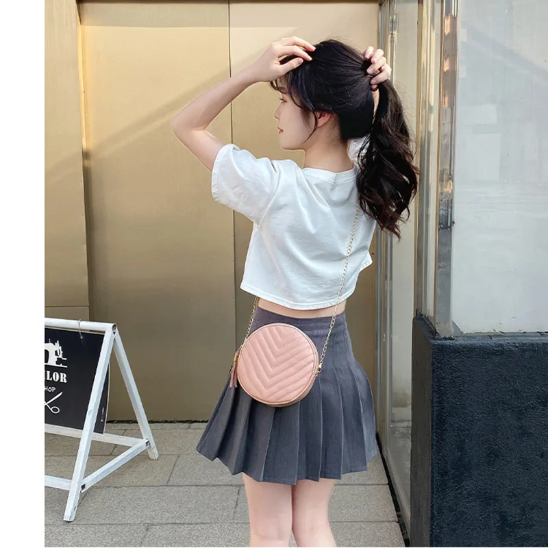 Designer Fashion Women Round Bag Leather Women\'s Circular Crossbody Shoulder Bags with Tassel Ladies Purse Female Bolsa Handbag