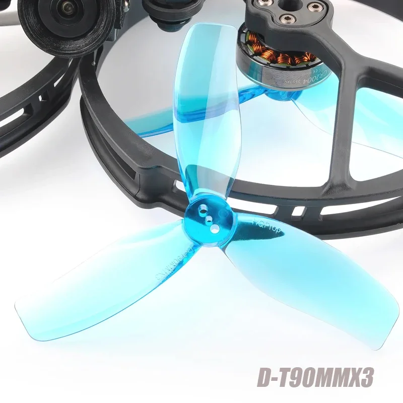HQProp Duct-T90MMX3 Propeller mit 1,5mm Öffnung, 3,5-Zoll 3-Blatt-Propeller für CineWhoop ProTek35 CineLog35 RC FPV Racing Drohne
