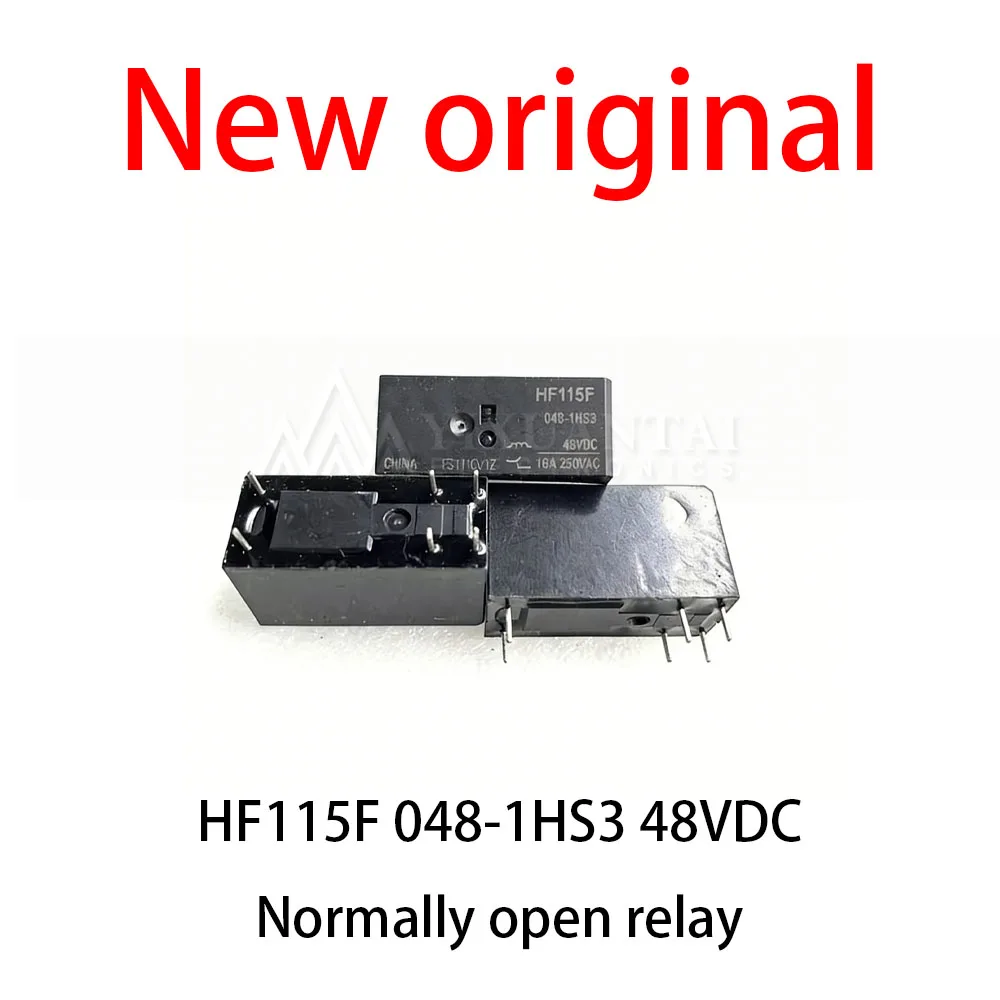 

10Pcs/Lot New original HF115F 048-1HS3 48VDC Normally open relay