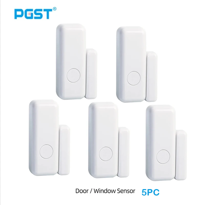 Porta magnética Sensor para Sistema de Alarme, Home Burglar Kits de Segurança, Porta Lock Switch, Mini Wireless, Host Acessórios, 433MHz