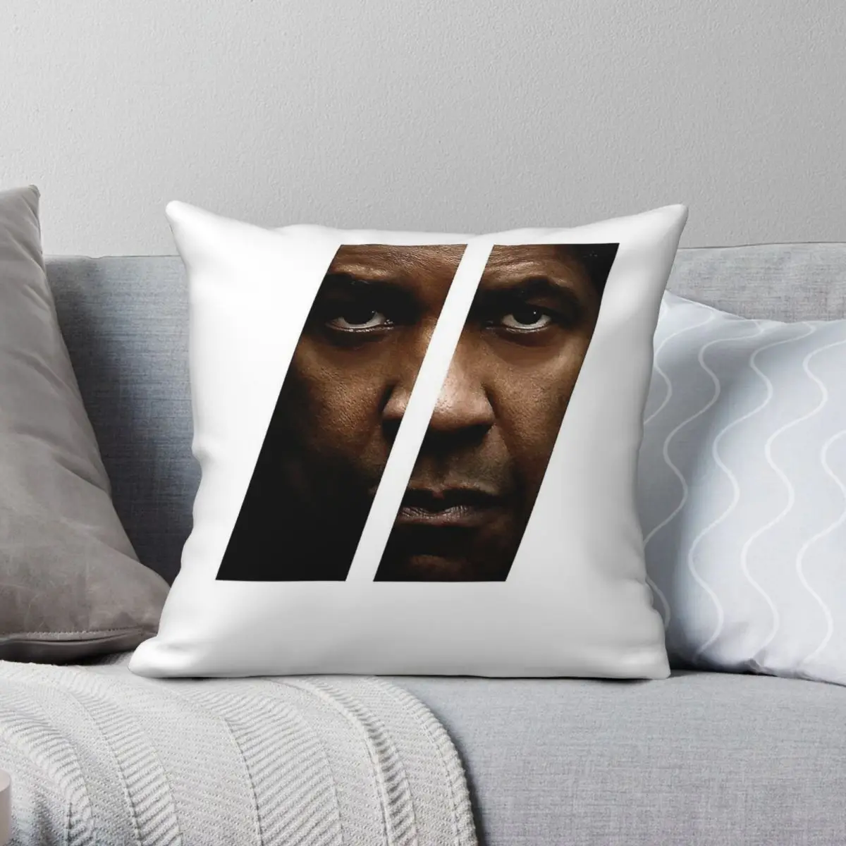 American Gangster Denzel Washington Square Pillowcase Polyester Linen Velvet Creative Throw Pillow Case Home Cushion Case 18