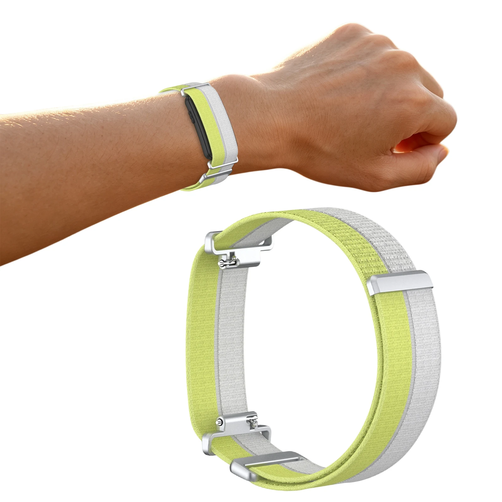 Sliding Metal Buckle Nylon Band for CIRQA 22mm Breathable Quick Release Strap