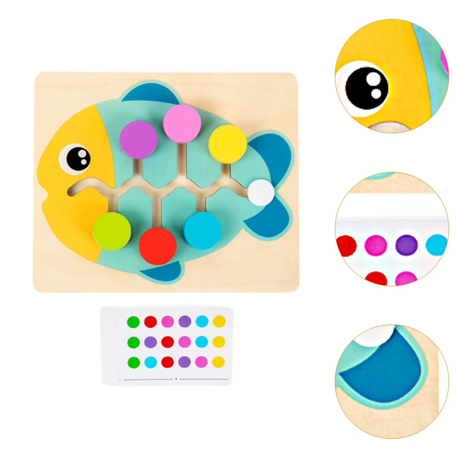 カラーマッチングスライドパズル 知育玩具 対象年齢3歳