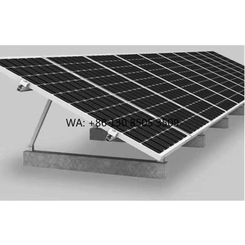 Hot Dip Galvanized Steel Adjustable Solar Power Panel Flat Roof Mounting Rack Metal Frame C Channel Bracket Modules Support - zdjęcie 1