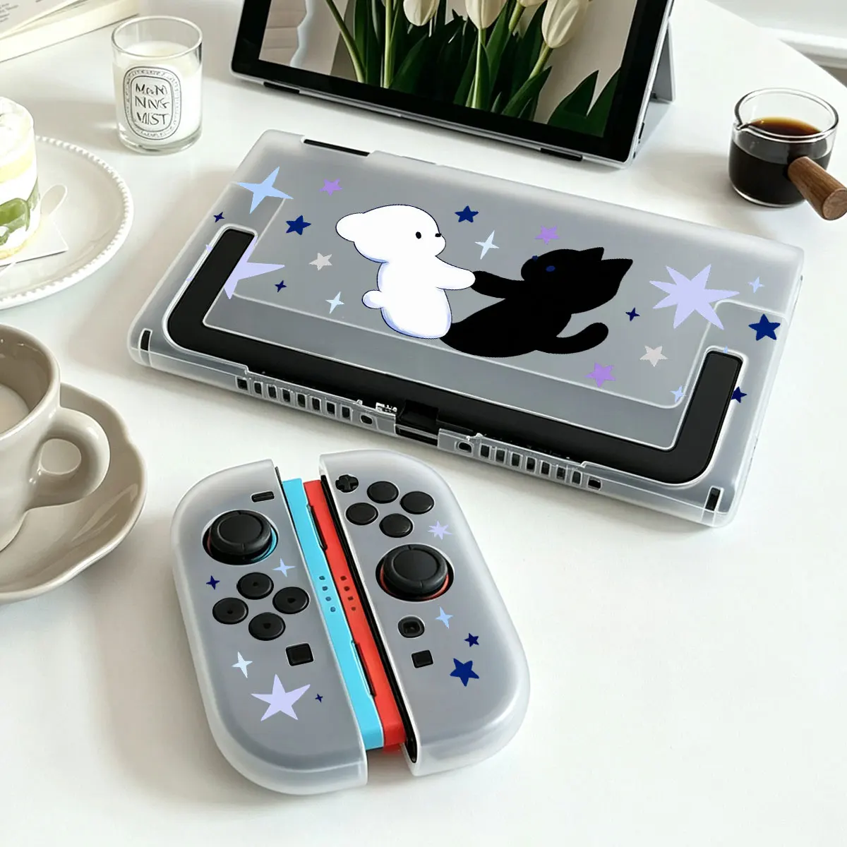 Anti-Falling Hard Acrylic Protective Case Dockable Base Detachable Joy-Con Split-type Housing for Nintendo Switch 2 NS2 Console