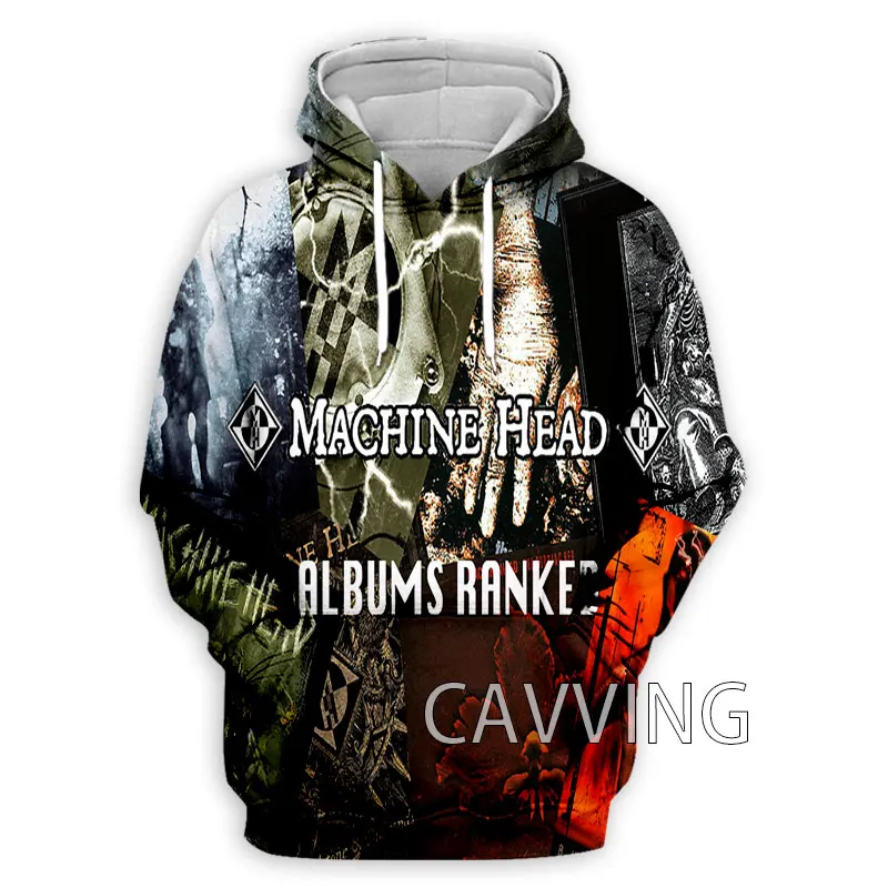 Nieuwe Mode Vrouwen/Mannen 3D Print Machine Head Rock Hoodies Hooded Sweatshirts Harajuku Hoodie Sweatshirts Tops Kleding