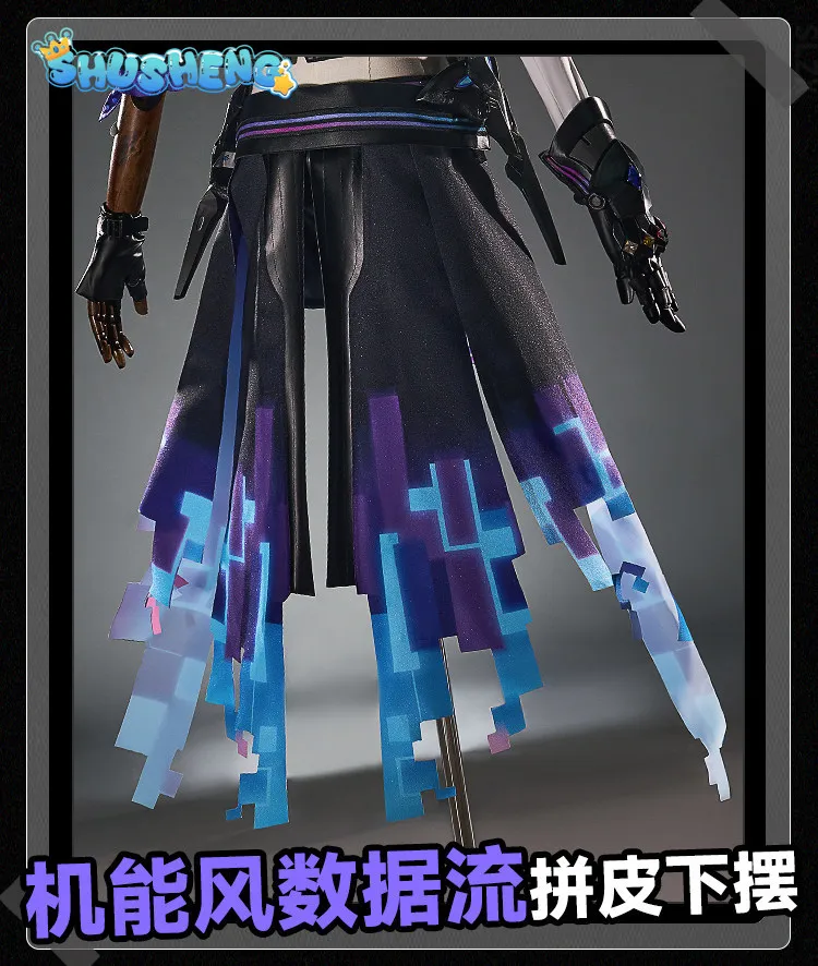 Honkai Star Rail Silver Wolf LV.999 Cosplay Costume Wig New Uniform Jacket Sunglasses Headwear Role Play Halloween Party Women view 6