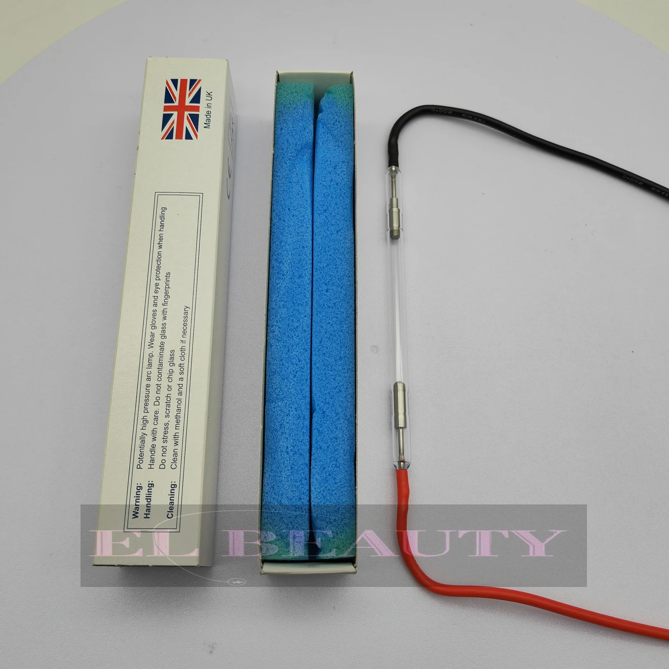 Il Regno Unito 7mm lampada allo xeno flash a impulsi IPL maniglia per depilazione nd yag lampada laser opt e manipolo leggero pezzi di ricambio per bellezza macchina