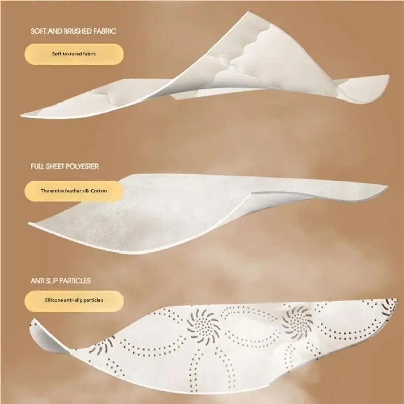 Supportive Yet Soft Mattress Bed Pad Perfect Double or Single Bedding Pad 55KF
