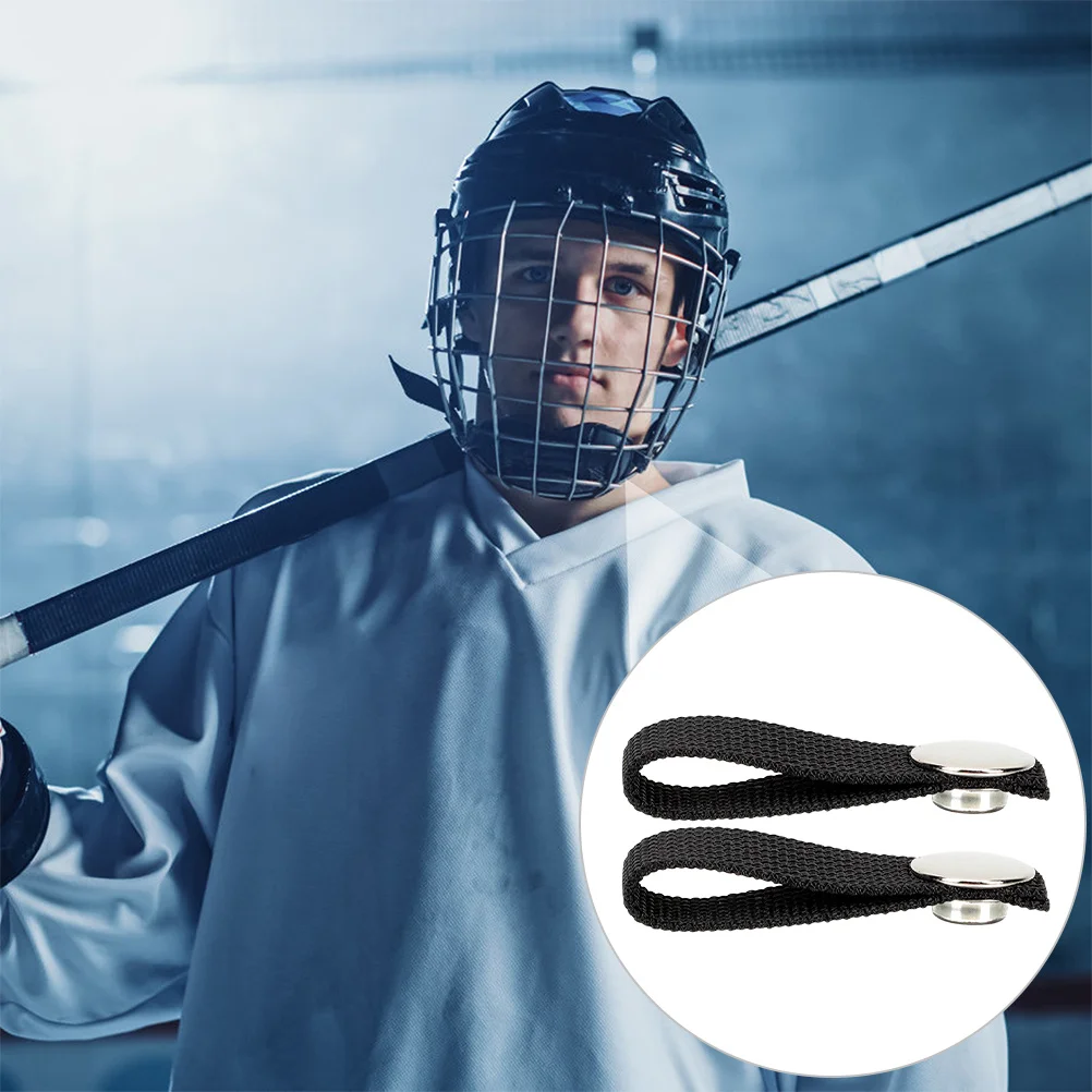 2 шт. регулируемые хоккейные ремни для подбородка с одной защелкой, безопасные запасные части для защиты хоккейного снаряжения, молодежные ремни для подбородка