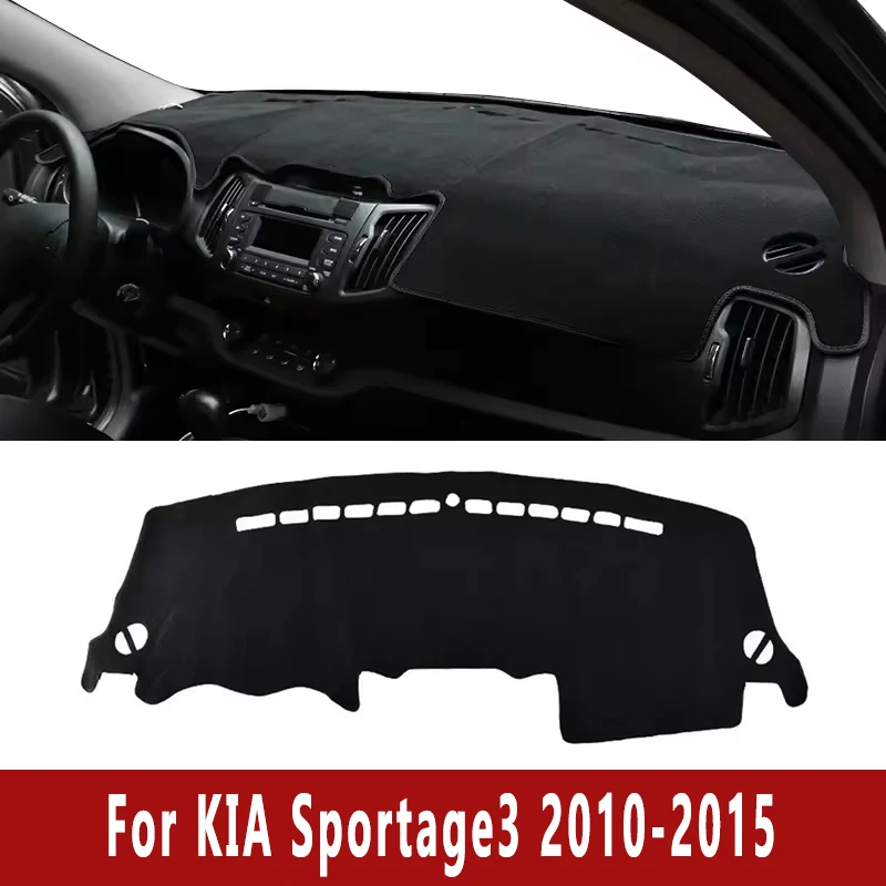 

Car Dashboard Mat Dash Cover Central Control Pad Custom for KIA Sportage3 2010-2015 2011 2012 Nonslip Cape Sunshade Accessories