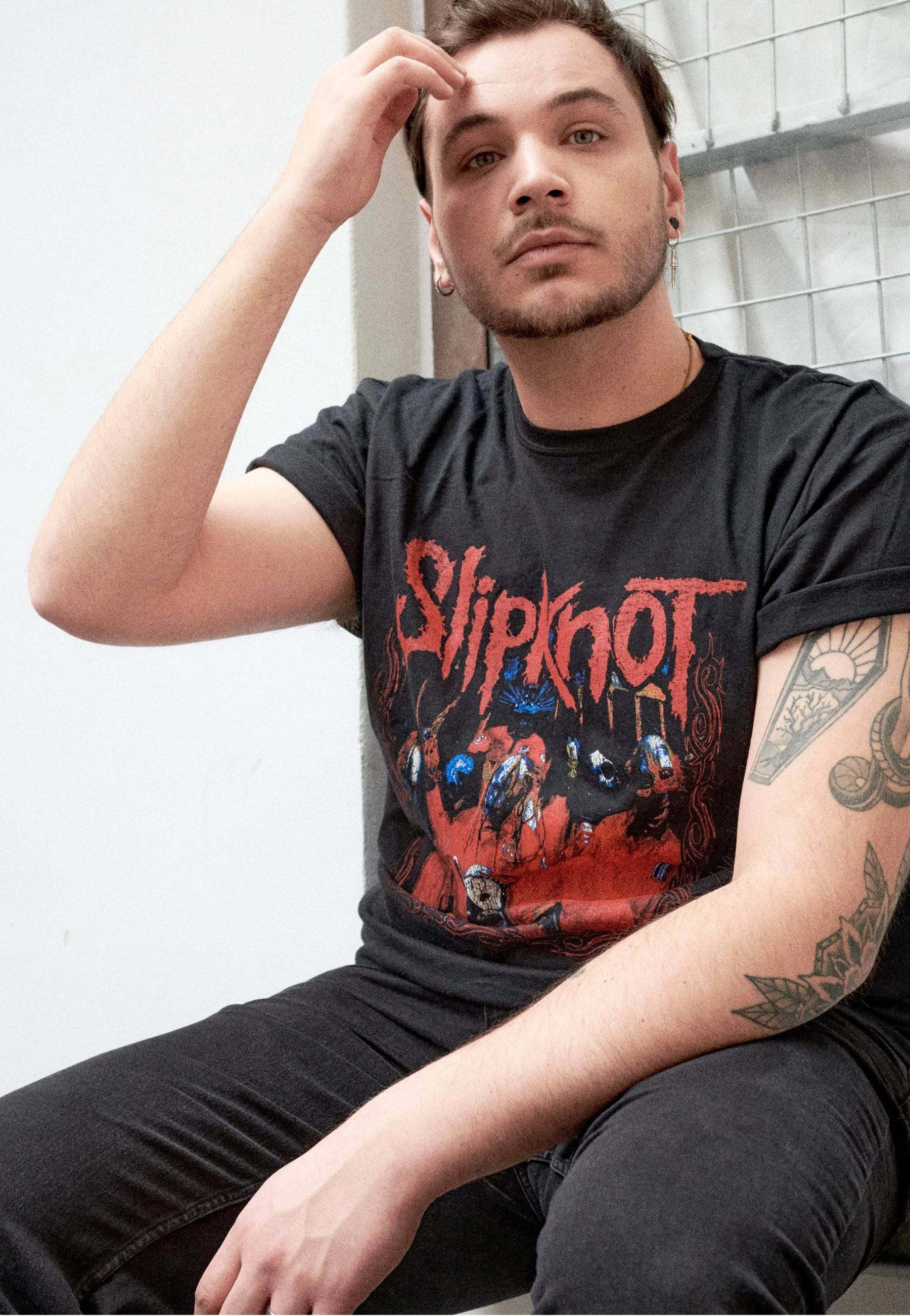 Klassisches Slipknot Des Moines Slipknot Band T-Shirt aus Baumwolle mit Grafikdruck für Herren und Damen, Sommer-Streetwear – Detail 20