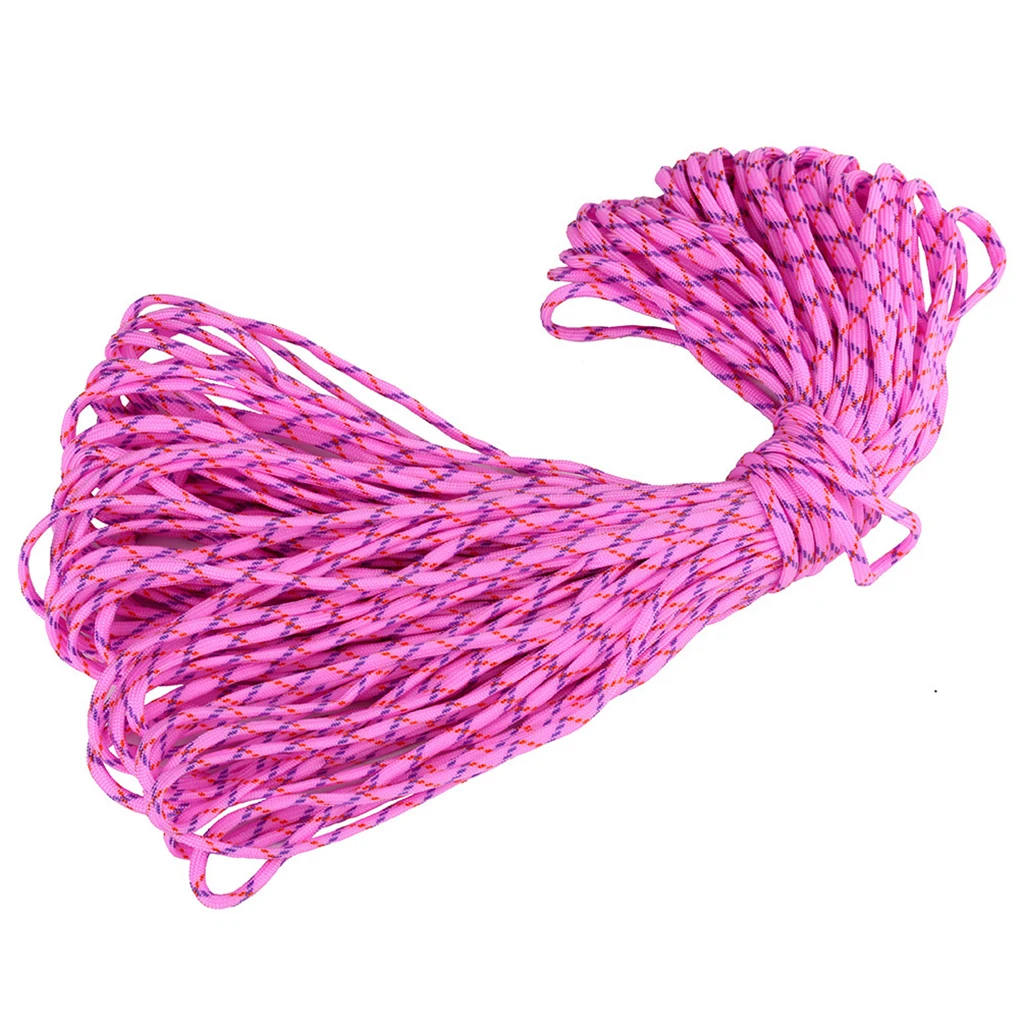 

100m 5mm 7-core Camping Tent Fix Weaving Binding Umbrella Rope Braided Cord Home Outdoor Lifeline