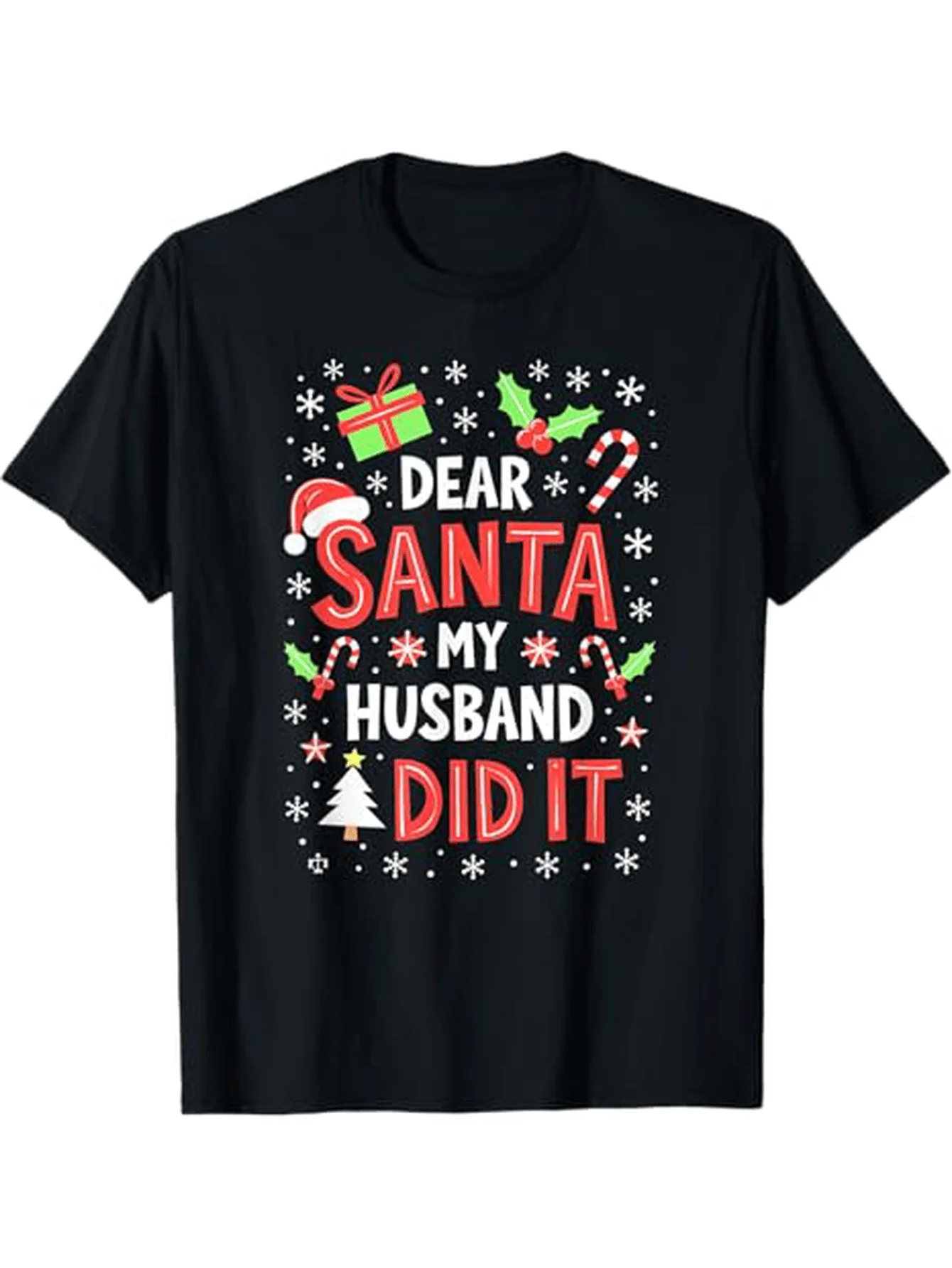 

Men's Christmas Novelty T-Shirt - 100% Cotton S-XXXL, Mature Style Graphic Tee