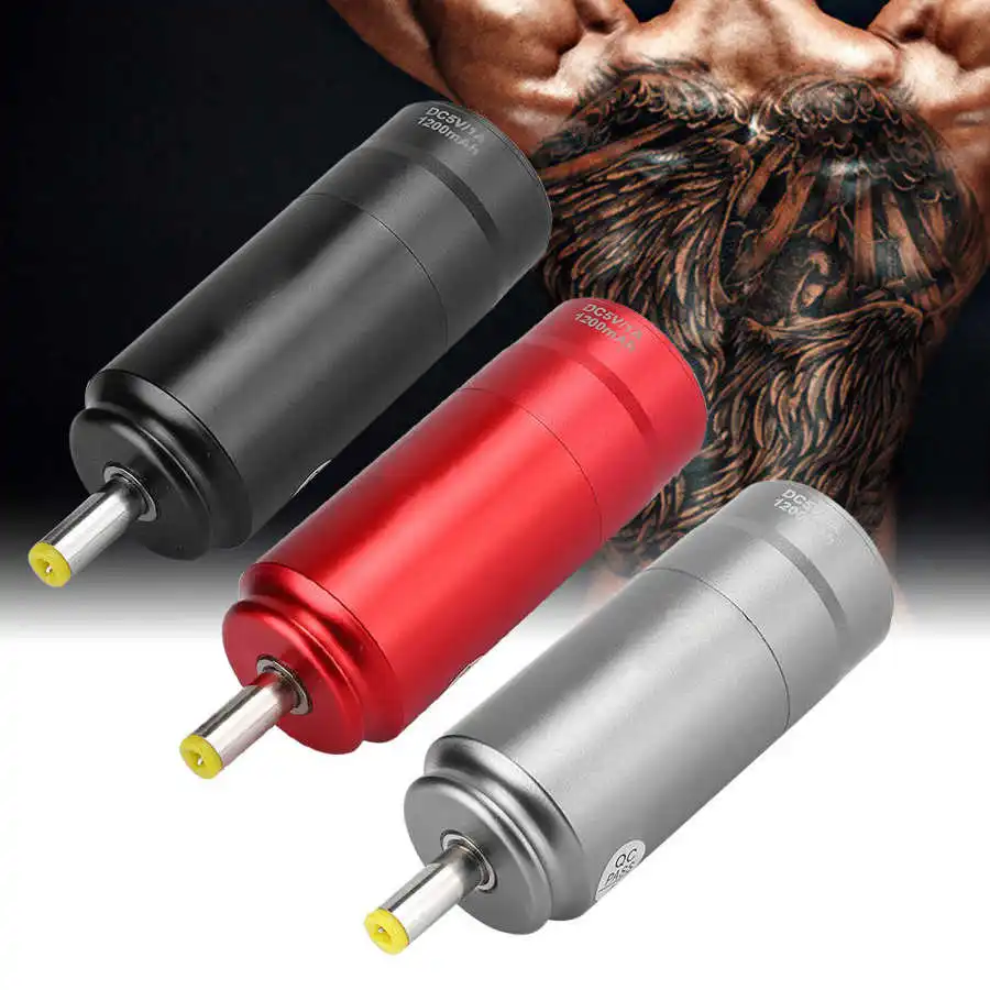 

1200mAh Wireless Tattoo Machine Power Supply Motor Tattoo Pen Power Supply DC Interface Microblading Permanent Tattoo Supplies