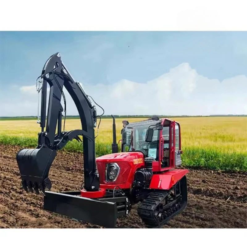 مخصصة 35HP جرار زاحف مزرعة المسار الصغير مجهزة بمرفقات متعددة آلة زراعية لزراعة البستان #3