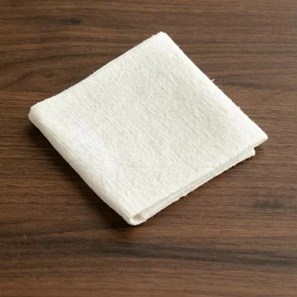 Zen Ramie Linen Tea Towel Hand Towels Multipurpose Cloth Kitchen Towel Coaster Kung Fu Teapot Mat Absorbent Towel Bread Baking