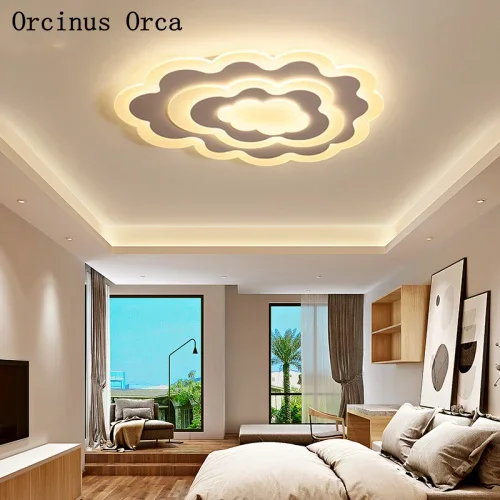 Nordic Modern Simple LED Cloud ceiling lamp Living Room Cartoon  Acrylic Children ceiling lamp free shipping