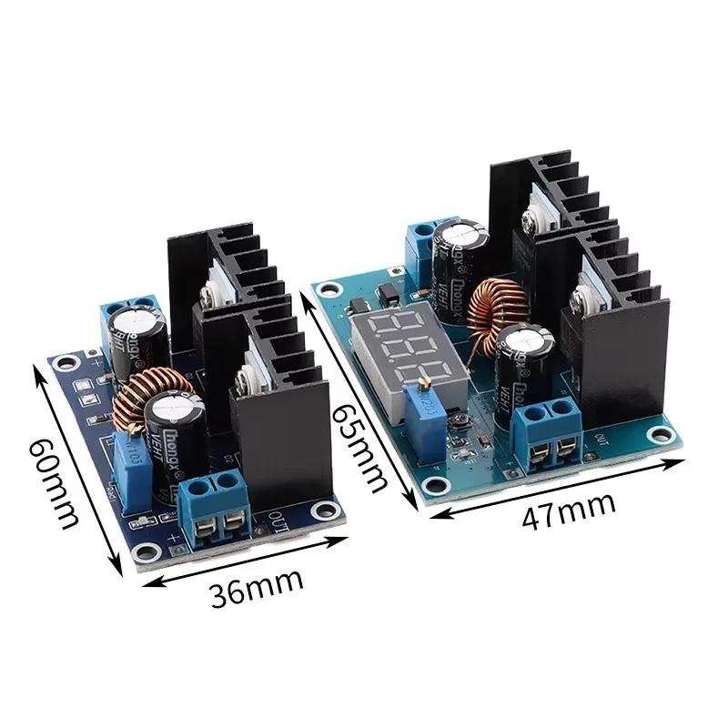 XL4016E1 DC-DC Buck Power Module High Power 8A Voltage Regulator with Digital Display Adjustment Knob Step Down Buck Converter
