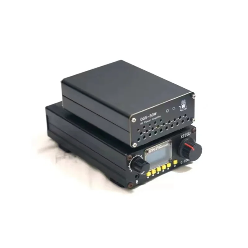 【VENDA RÁPIDA】 Amplificador de potência OGS-50W 50W Metal preto para USDX FT-817 ICOM IC-703 IC-705 Elecraft KX3 QRP FT-818 G90 G90S G1M X5