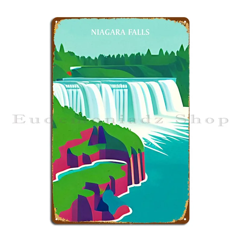 Niagara Falls 3 Metal Sign Funny Garage Plaques Custom Designer Wall Mural Tin Sign Poster