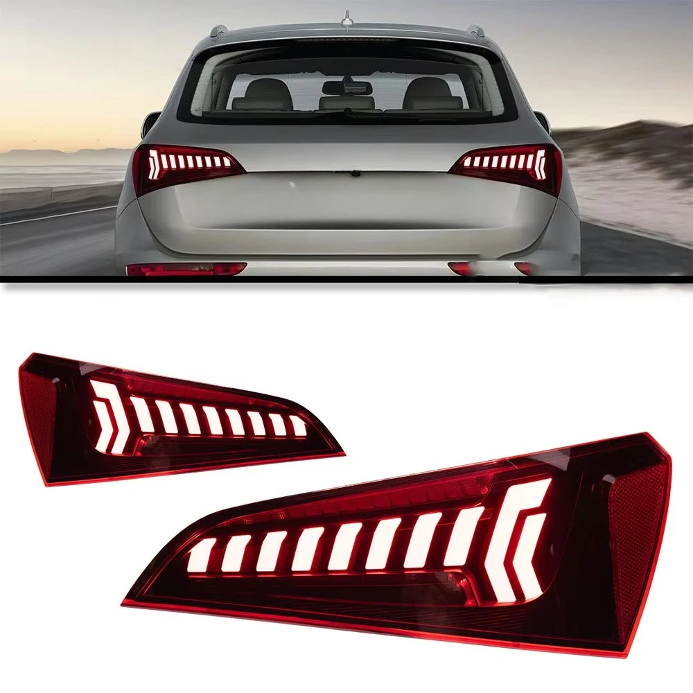 for Q5 Led Tail Light Taillights 2008-2018 Dynamic Signal Animation Rear Lamp Stop Brake Reverse Automotive Accessories A Pair