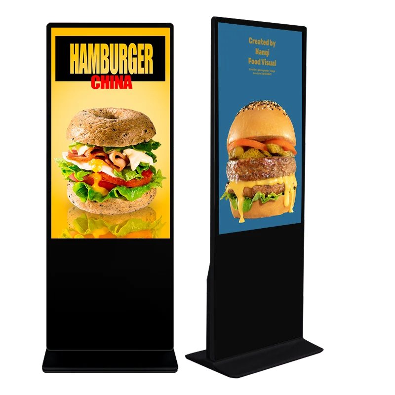LCD Digital Signage Supplier Floor Pavilion Touch Screen Indoor Totem Commercial Display Mobile Pentium