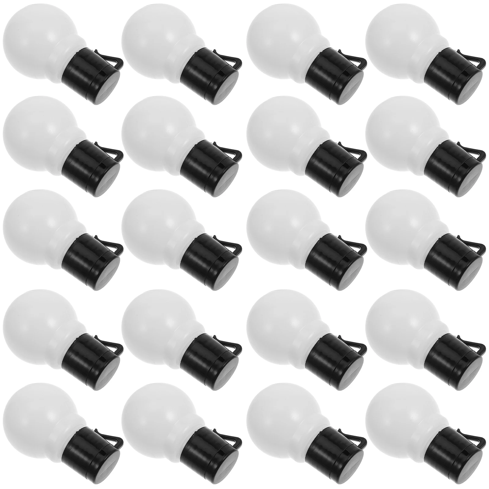 

20 Pcs Christmas Decoration Lights Small Lamp Abs Globe Pendant Empty Bulb Ball String LED Replacement Durable ABS