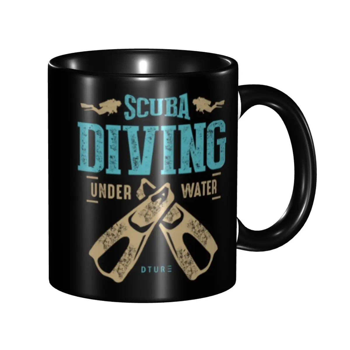 

Dive Diver Scuba Diving Coffee Mug DIY Custom Ceramic Mug Creative Gift