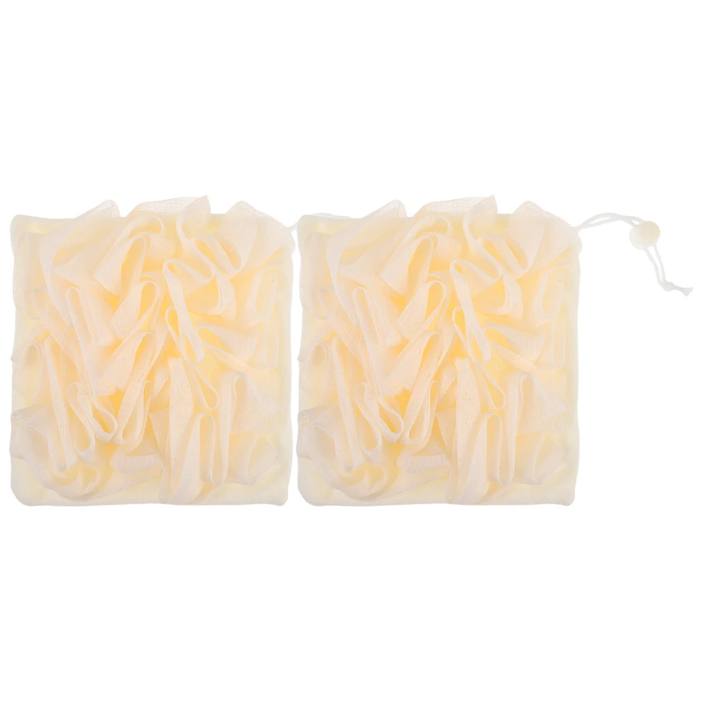 

2Pcs Bath Body Scrub Cloth Dual-sided Body Wash Scrubber For Men Exfoliating Shower Washcloth Travel Soap Holder Durable Bath