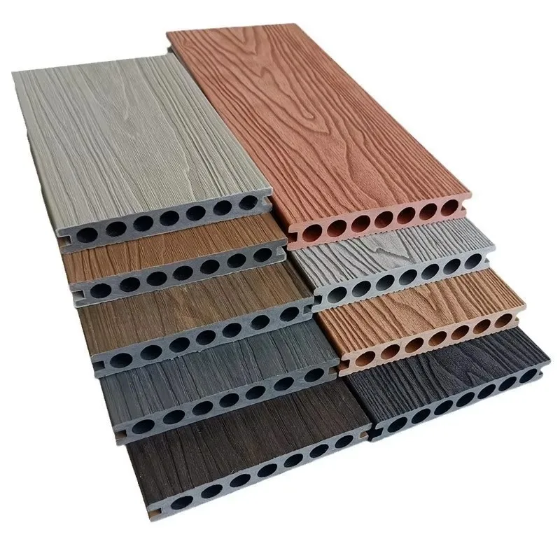 Customized size Composite Wood-Plastic Extrusion Decking-Waterproof & Eco-Friendly Outdoor Pool & Landscape Flooring DUAL LOCK T