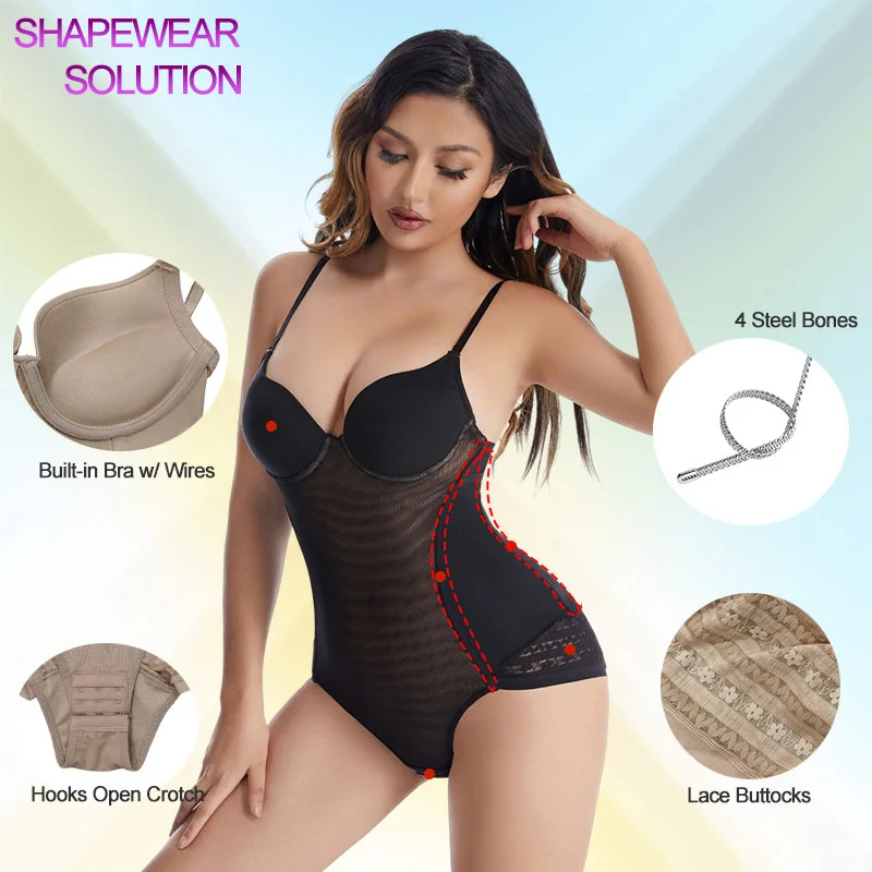 Bra Shapewear Bodysuit Women Butt Lifter Waist Trainer Corset Modeling Strap Reductive Girdles Slimming Underwear Body Shaper