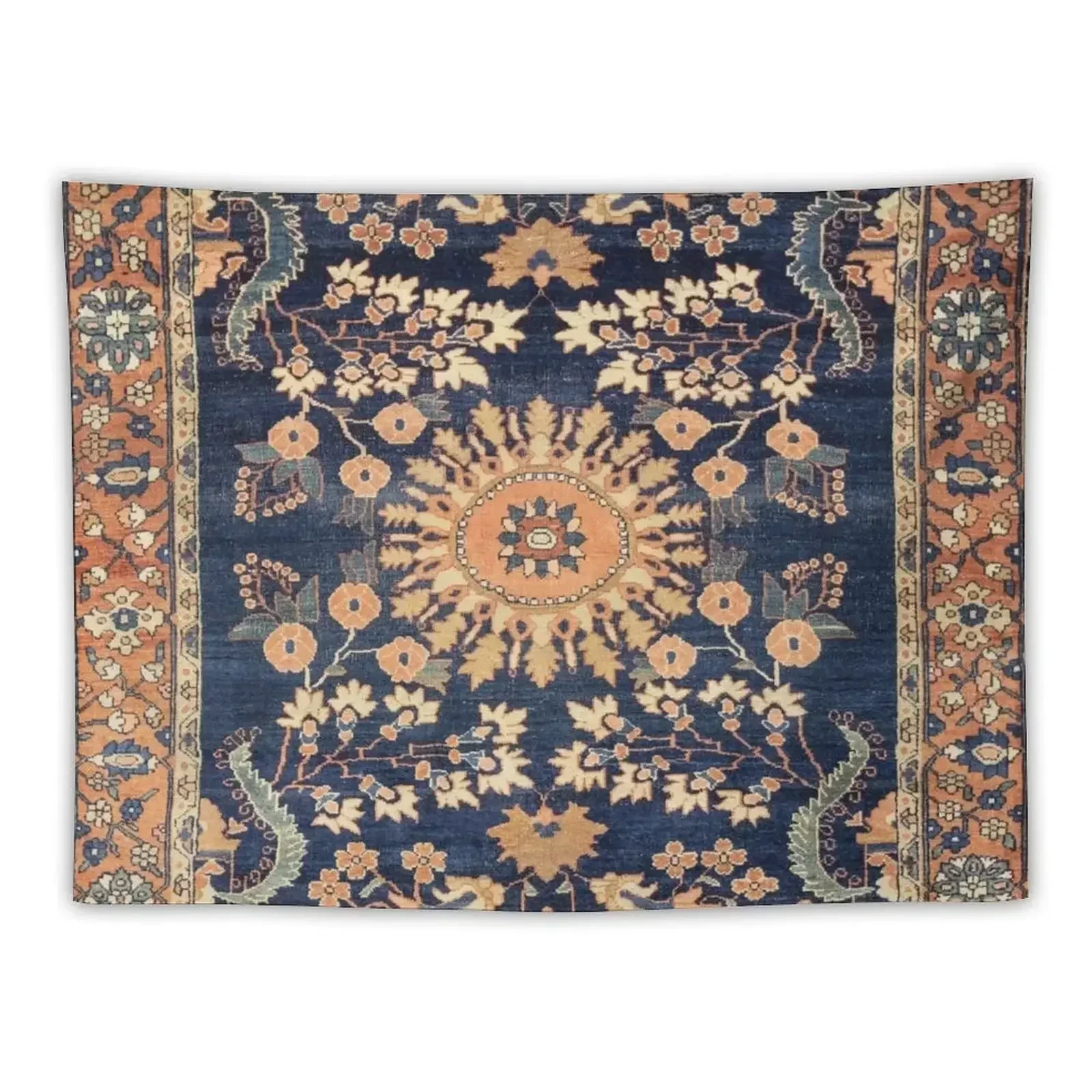 Sarouk Persian Floral Rug Print Tapestry Christmas Decoration Home Decorators Tapestry