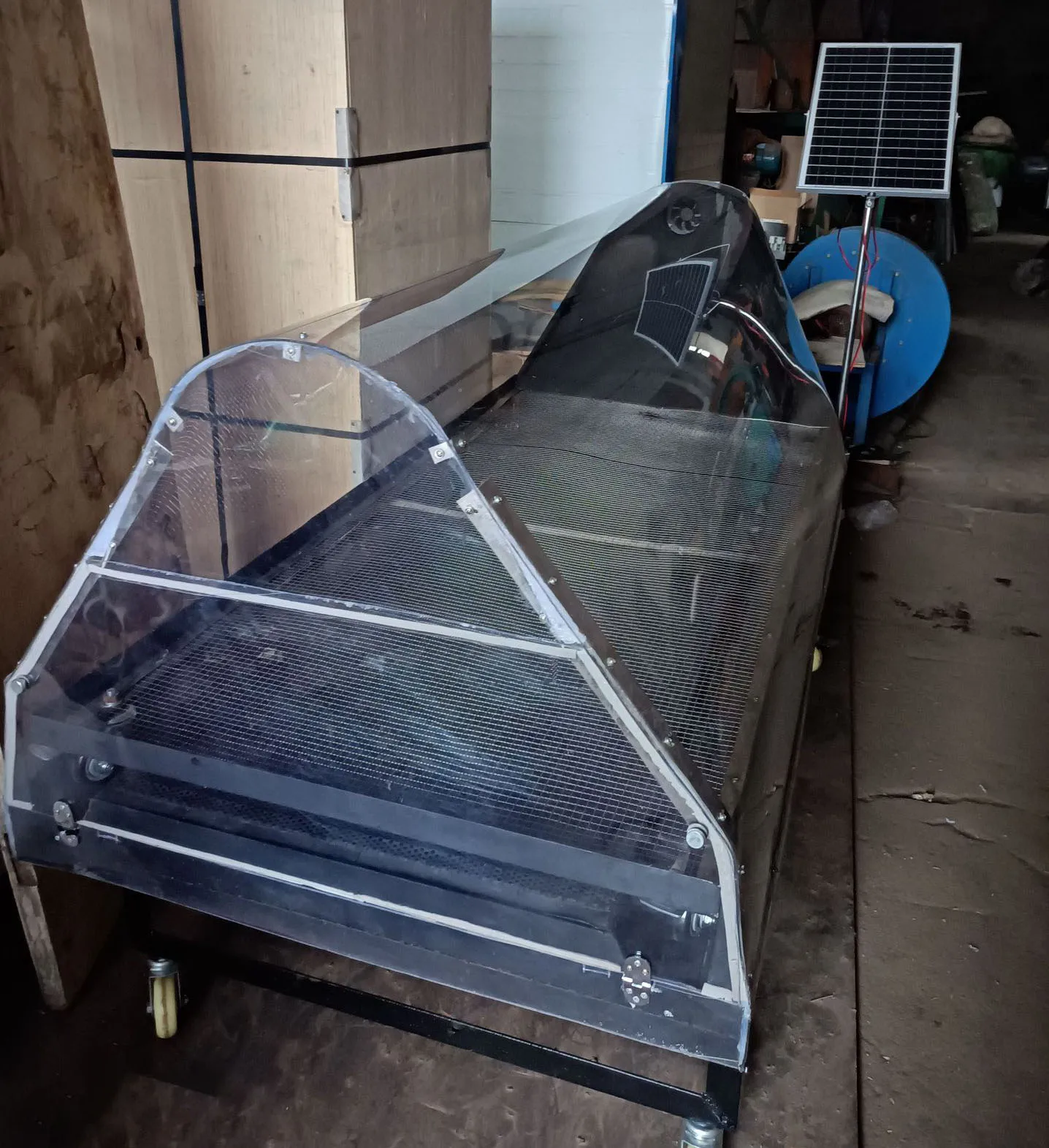 الخضروات الفواكه المأكولات البحرية مصنع الأطعمة المجففة التجارة الخارجية مصنع تجهيز الخضروات محرك مجفف بالطاقة الشمسية