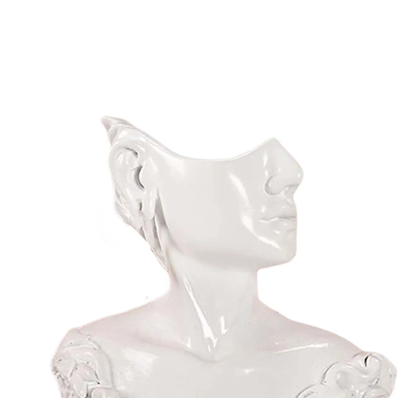 قلادة القرط عرض موقف مجوهرات عرض التمثال ل القرط المنزل النساء الأبيض L #6