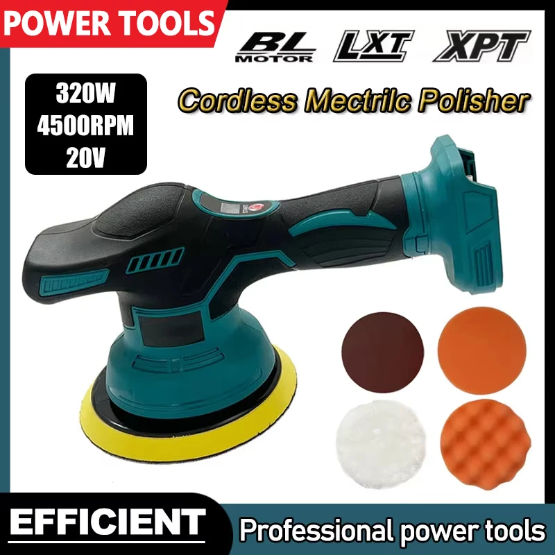 

For Makita New 8 Gears Digital Display Cordless Car Polisher Electric Polisher Auto Car Waxing Polishing Machine For 18V Battery