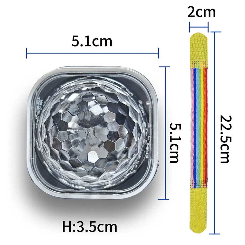 USB Wristband Disco Strobe Lights Rechargeable Wearable Watch Light Sound Control Wrist Atmosphere Lamp for Dance Party