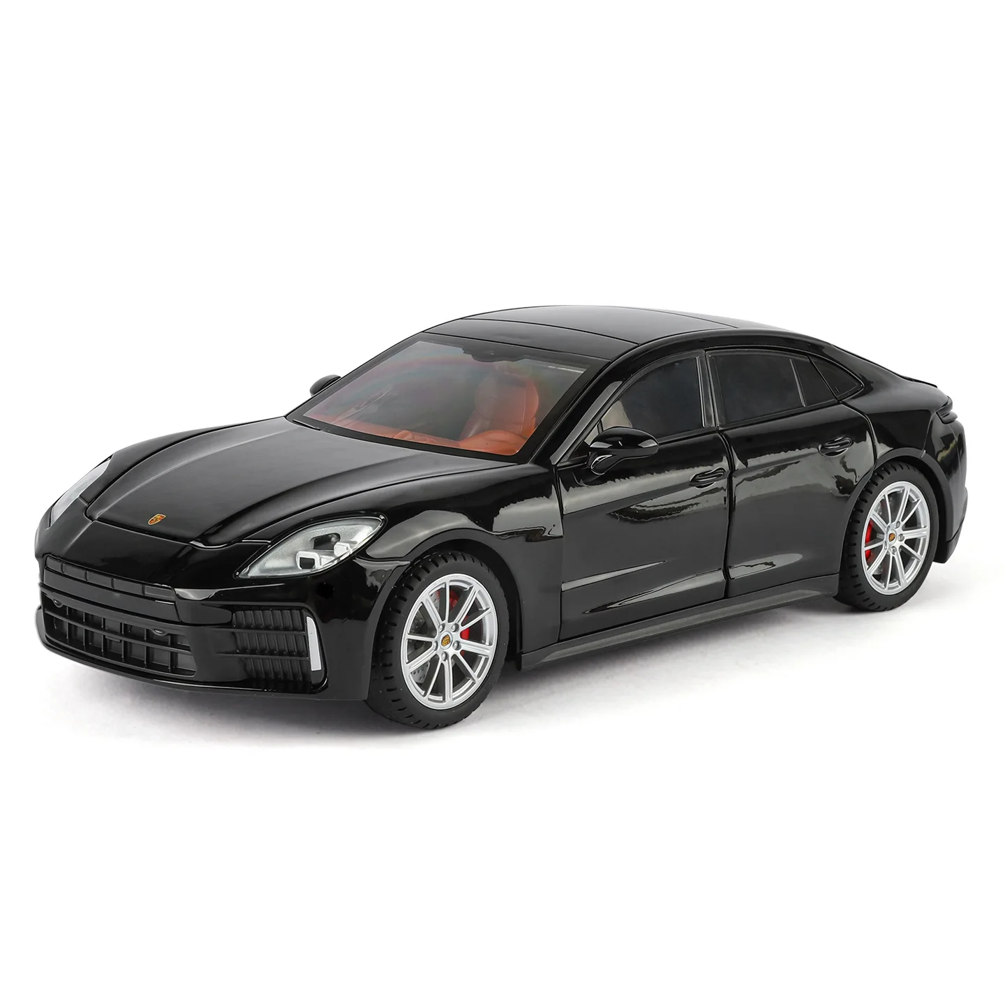 1:24 Porsche Panamera Auto sportiva Simulazione Pressofuso in lega di metallo Modello di auto Suono e luce Tirare indietro Collezione Giocattolo per bambini Regali