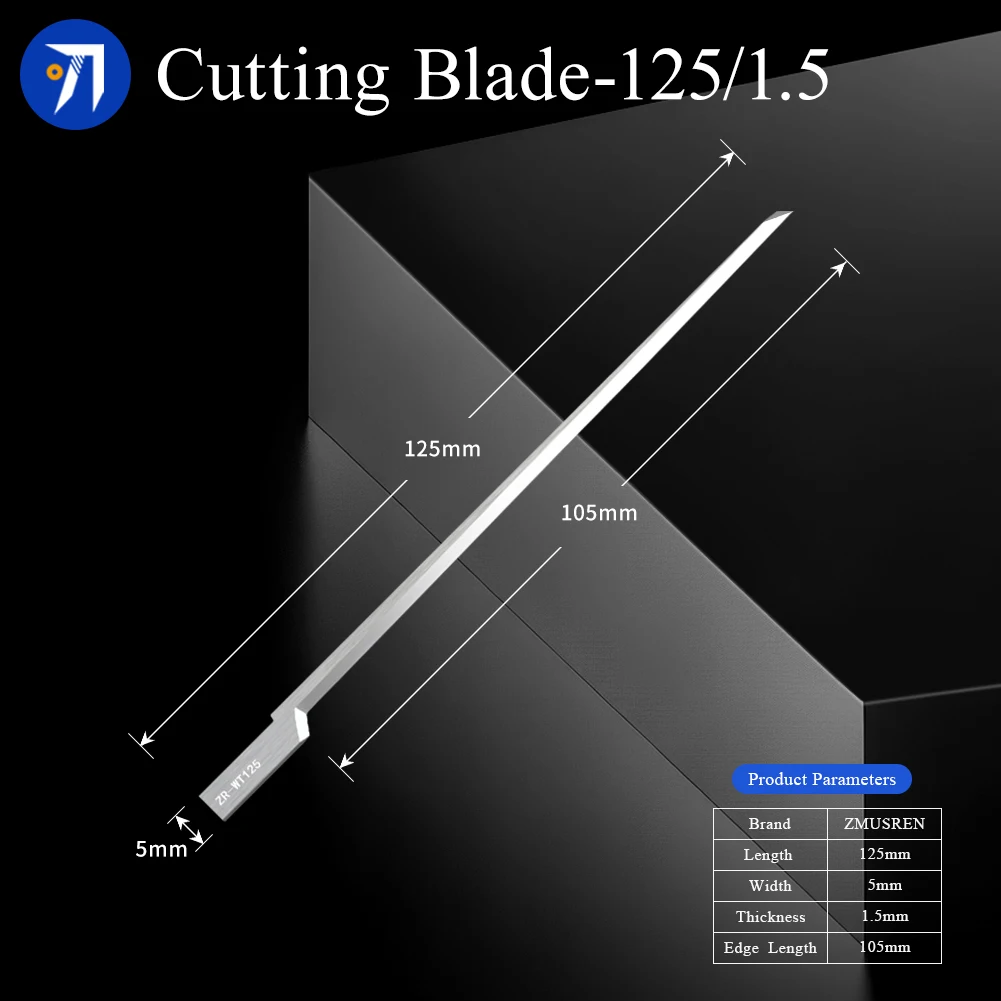 10PCS Lengthen Thicken Vibrating Blade Fiber Leather Foam EVA Cutting Blade Thickness 1.5mm for JWEI IECHO AOL ATOM EMMA Blade