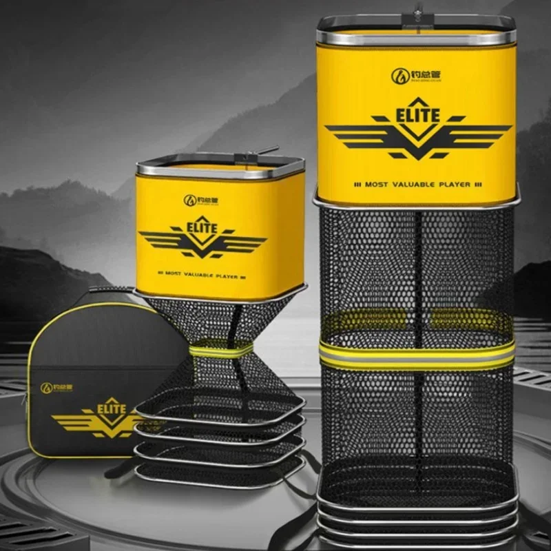 Утолщенный клей с покрытием, квадратная защита для рыбы, соревнования по дикой рыбалке, анти-подвесная быстросохнущая сумка для рыболовной сети, инструмент для рыбы