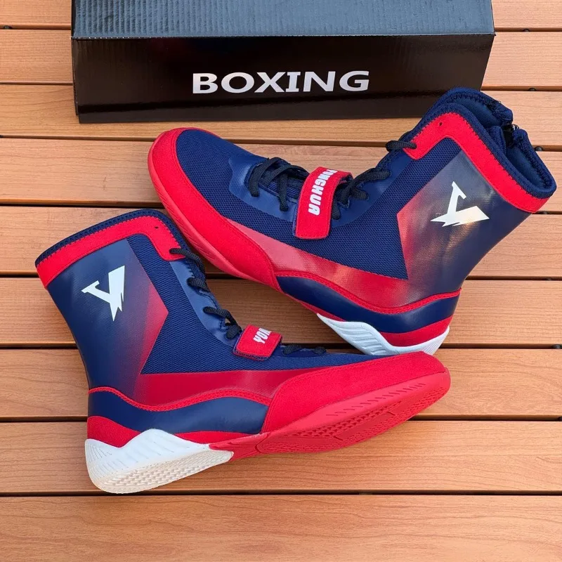 bottes-de-lutte-professionnelles-pour-hommes-chaussures-d'entrainement-antiderapantes-pour-la-gym-chaussures-de-combat-a-fermeture-eclair-pour-hommes-baskets-de-boxe-montantes-pour-hommes