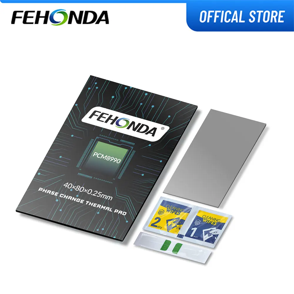 

FEHONDA PCM8990 Phase Change Thermal Pad 8.5W/mk Heatsink Cooling for CPU GPU Cooling Phase Change Silicone Grease Pad PTM7950