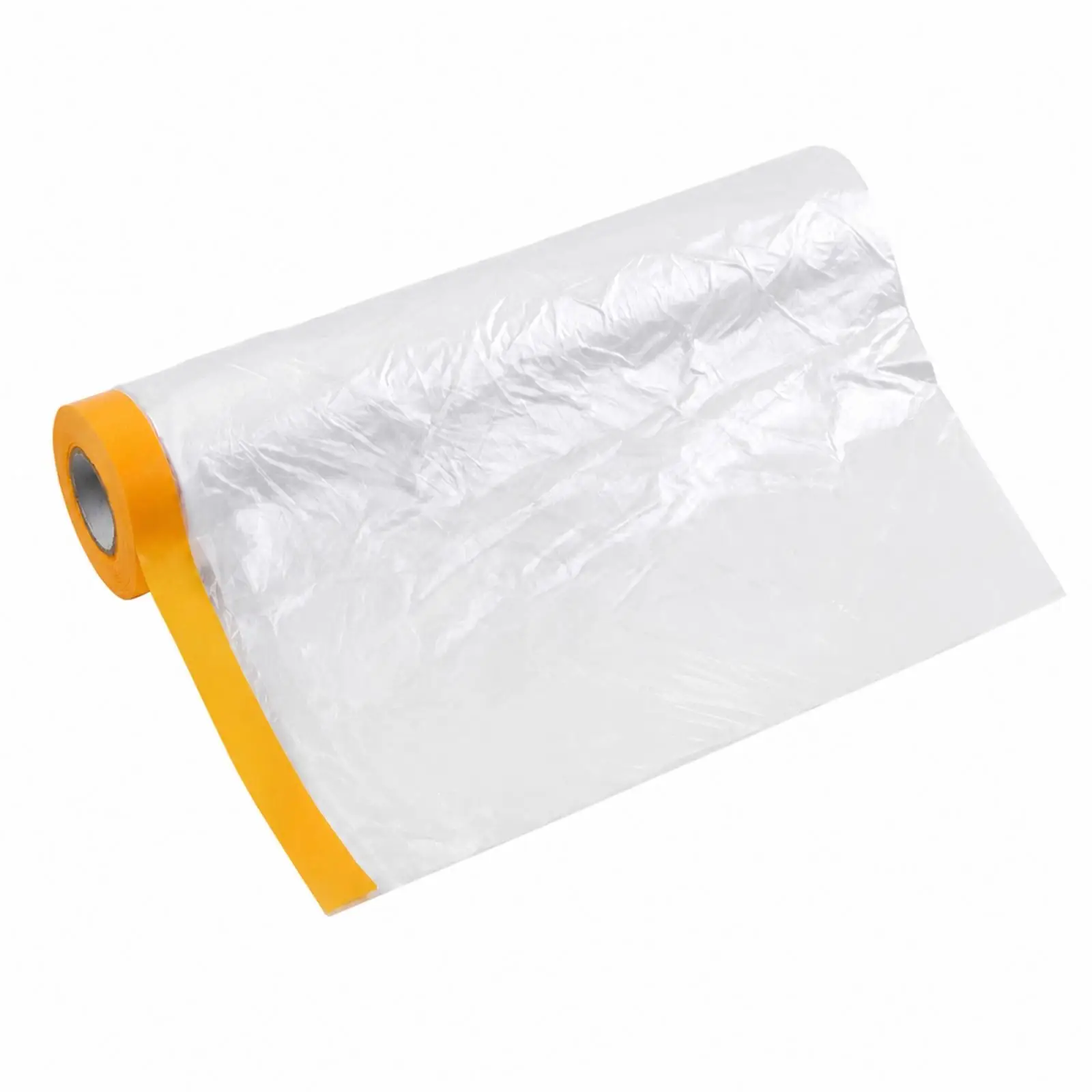 Reusable Dust Cover Film for Furniture with Positioning Strip Clear Plastic Wrap for Home