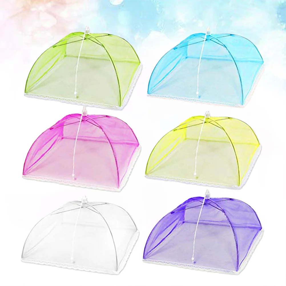 Mesh Tent Screen Outdoor Foods Food Protecting Foldable Cover Parasol Outdoor Teepee