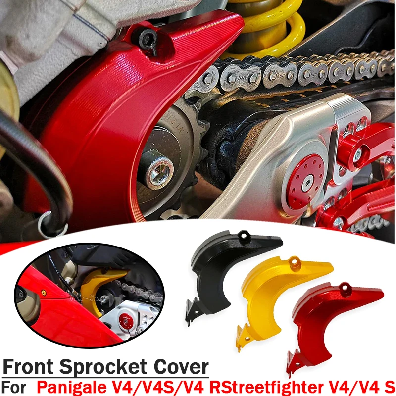 

2018-2024 2023 Front Sprocket Cover Chain Protector Guard Motorcycle Parts For Ducati Streetfighter V4 V4S Panigale V4 V4R S