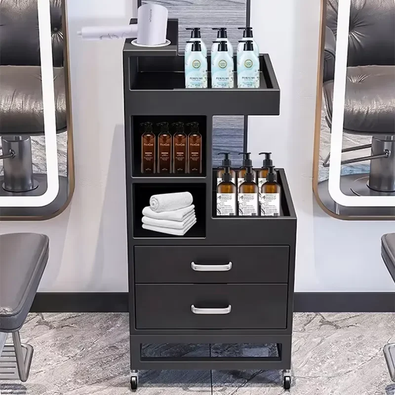 Barber Shop Stations Assistant Cart Modern Hair Salon Trolley