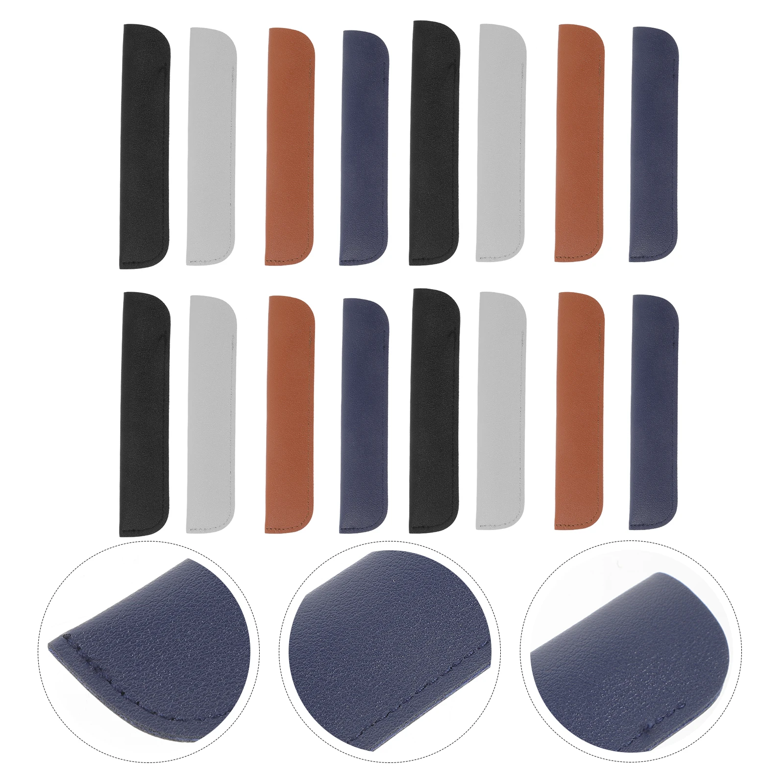 

12 Pcs Pen Cover Sleeve Packaging Bag Fountain Storage Case Pouch Single Round Beads